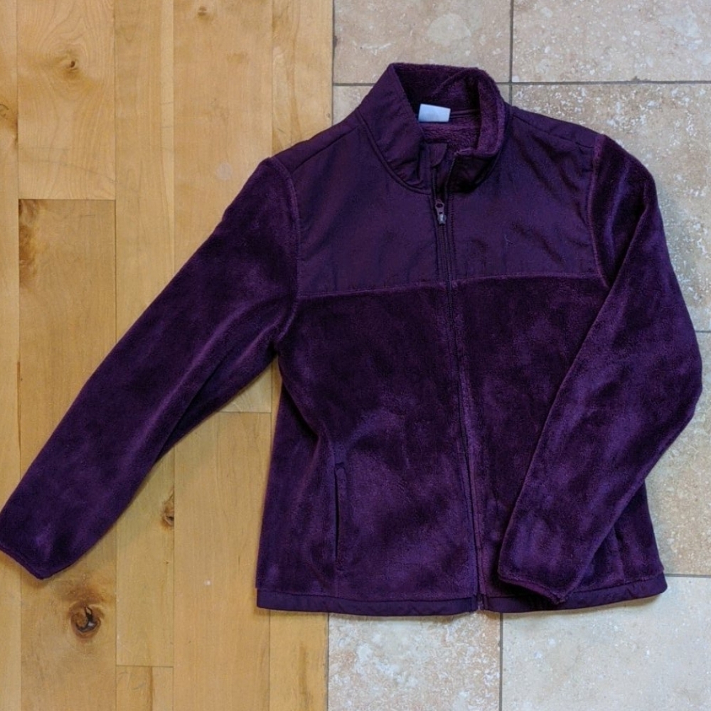 Purple zip up